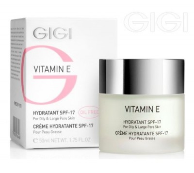 GIGI "Vitamin E" - Moisturizer for oily skin (Увлажняющий крем для комбинированной и жирной кожи SPF 17)